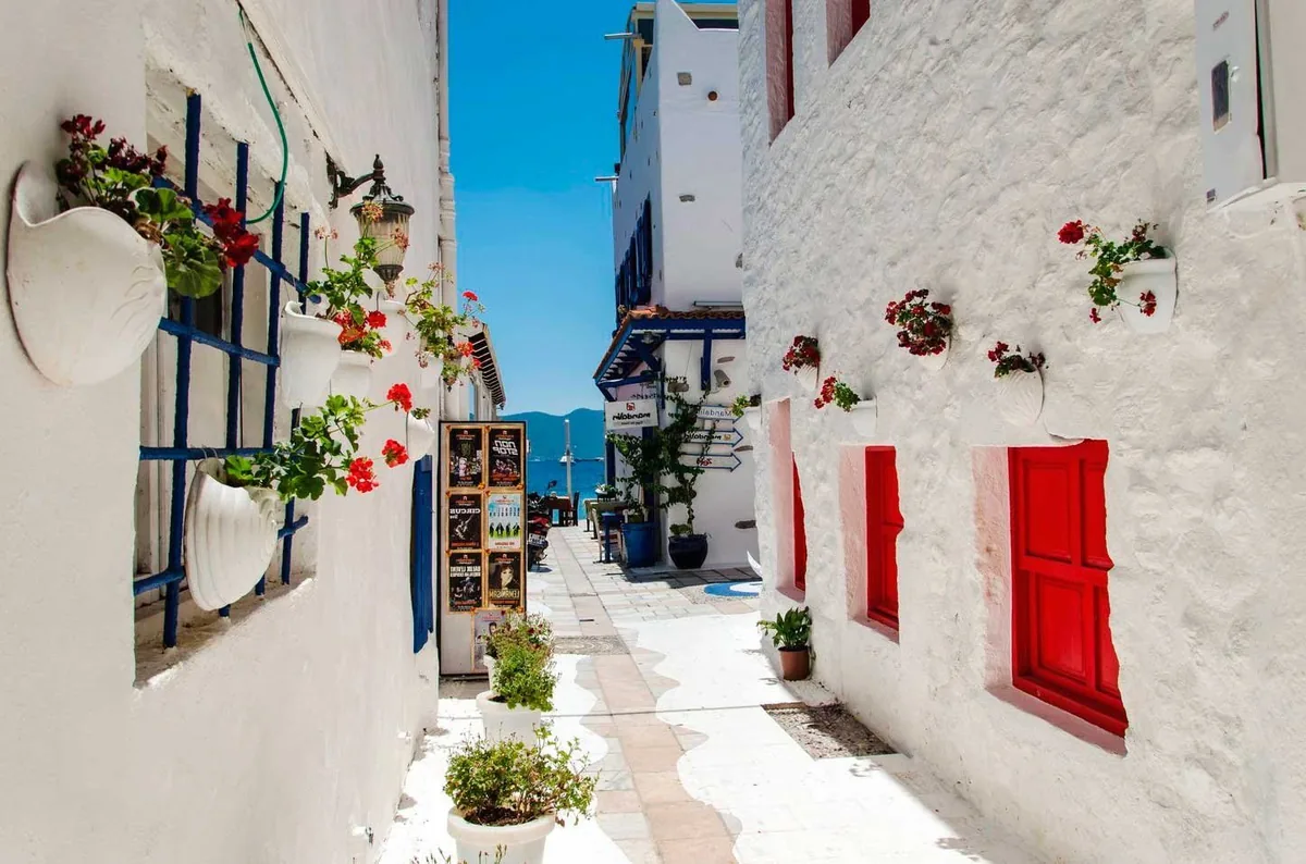 Bodrum whitewashed streets